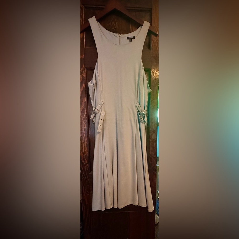 XOXO Light blue dress.  Zip up back worn once!!